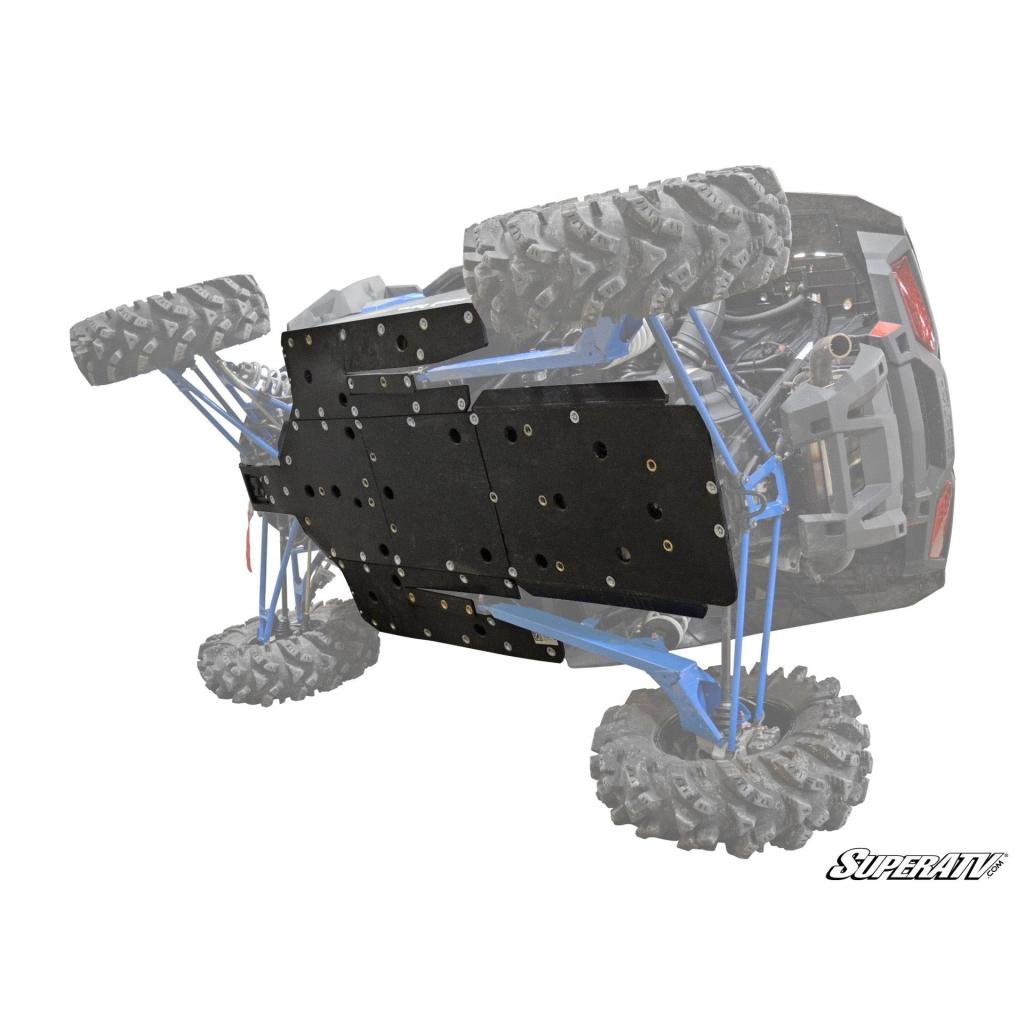 SuperATV Polaris RZR XP Turbo S Full Skid Plate - MojoMotoSport.com