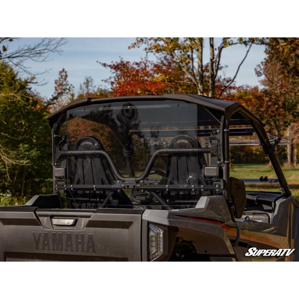 SuperATV Yamaha Wolverine X2 850 Rear Windshield - MojoMotoSport.com