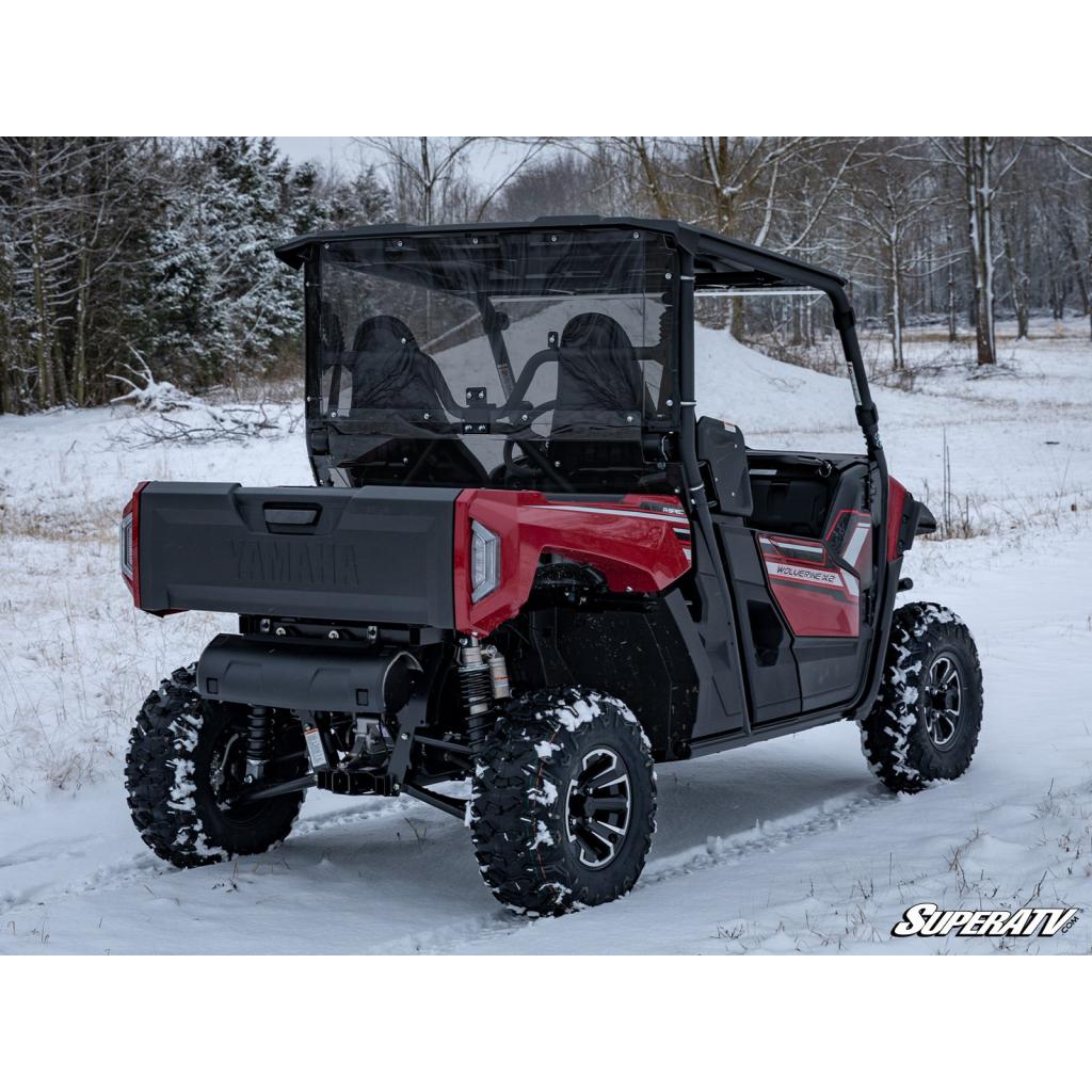 SuperATV Yamaha Wolverine X2 850 Rear Windshield - MojoMotoSport.com