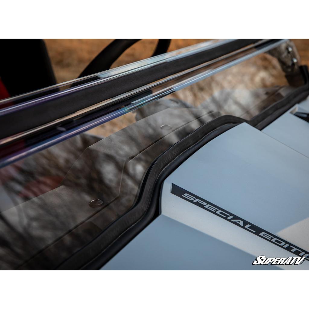 SuperATV Yamaha Wolverine X4 850 Scratch - Resistant Flip Windshield - MojoMotoSport.com