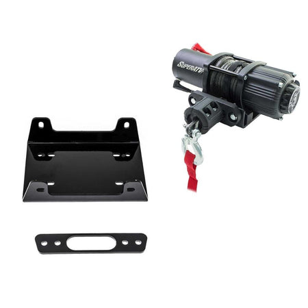 SuperATV Yamaha Wolverine X4 850 Winch Mounting Plate - MojoMotoSport.com