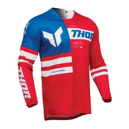 Thor 2025 Launchmode Patriot Jersey/Pant Kit - MojoMotoSport.com