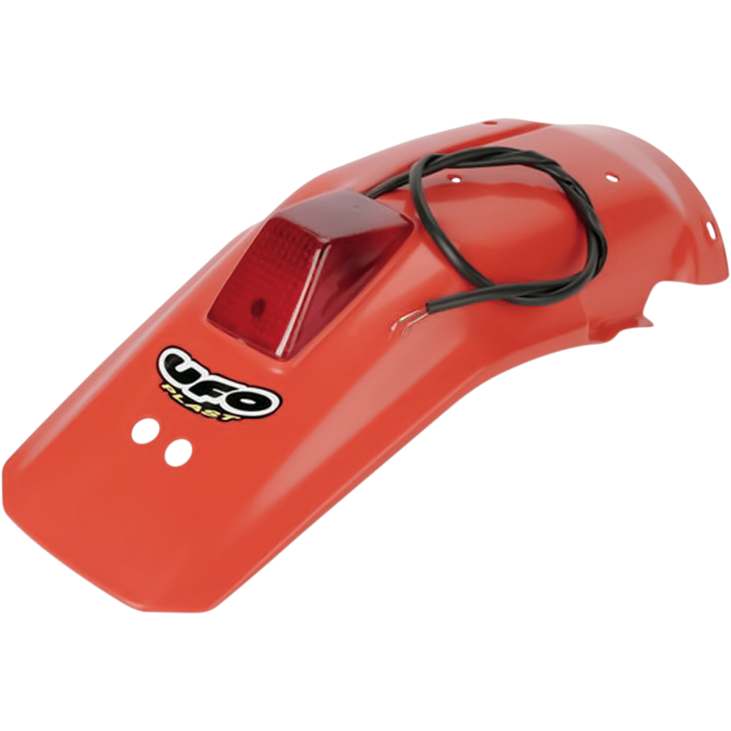 UFO Honda Enduro Rear Fender w/ 21/5W Light | HO02650 - MojoMotoSport.com