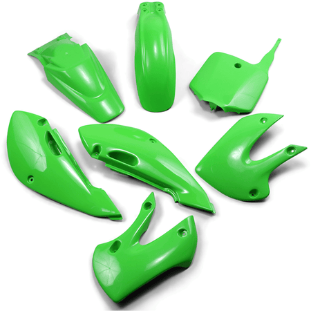 UFO Kawasaki KLX110 Plastics Kit | KA37002 - MojoMotoSport.com