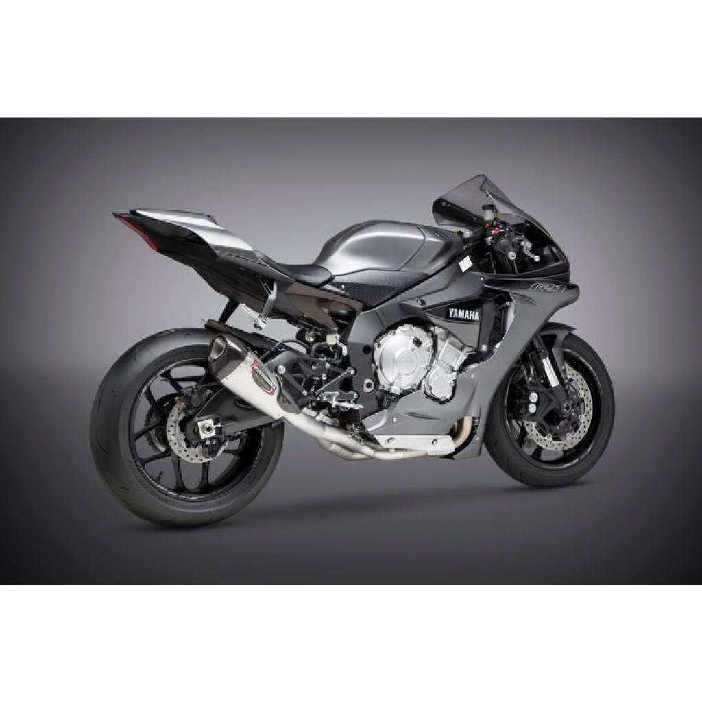 Yoshimura Alpha Slip - On Exhaust For Yamaha YZF R1 (2015 - 2023) | 13141CP520 - MojoMotoSport.com