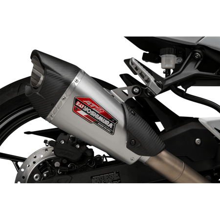 Yoshimura AT2 Stainless Full Exhaust System 2024 Kawasaki Ninja 500/Z500 | 14730AP520 - MojoMotoSport.com