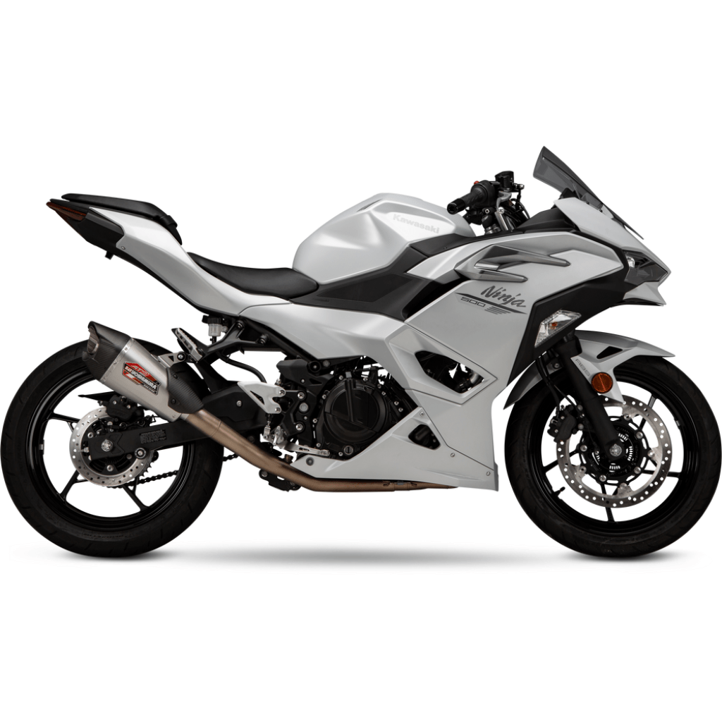 Yoshimura AT2 Stainless Full Exhaust System 2024 Kawasaki Ninja 500/Z500 | 14730AP520 - MojoMotoSport.com