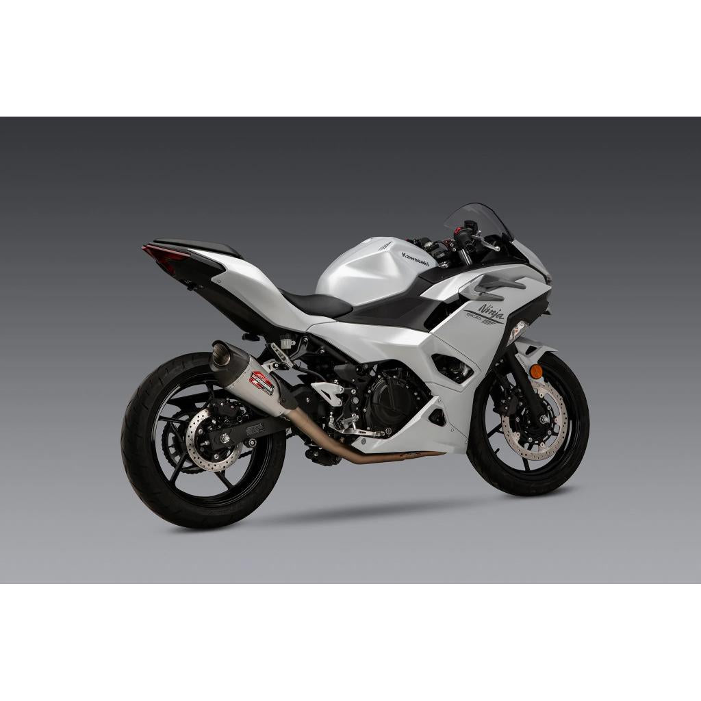 Yoshimura AT2 Stainless Full Exhaust System 2024 Kawasaki Ninja 500/Z500 | 14730AP520 - MojoMotoSport.com