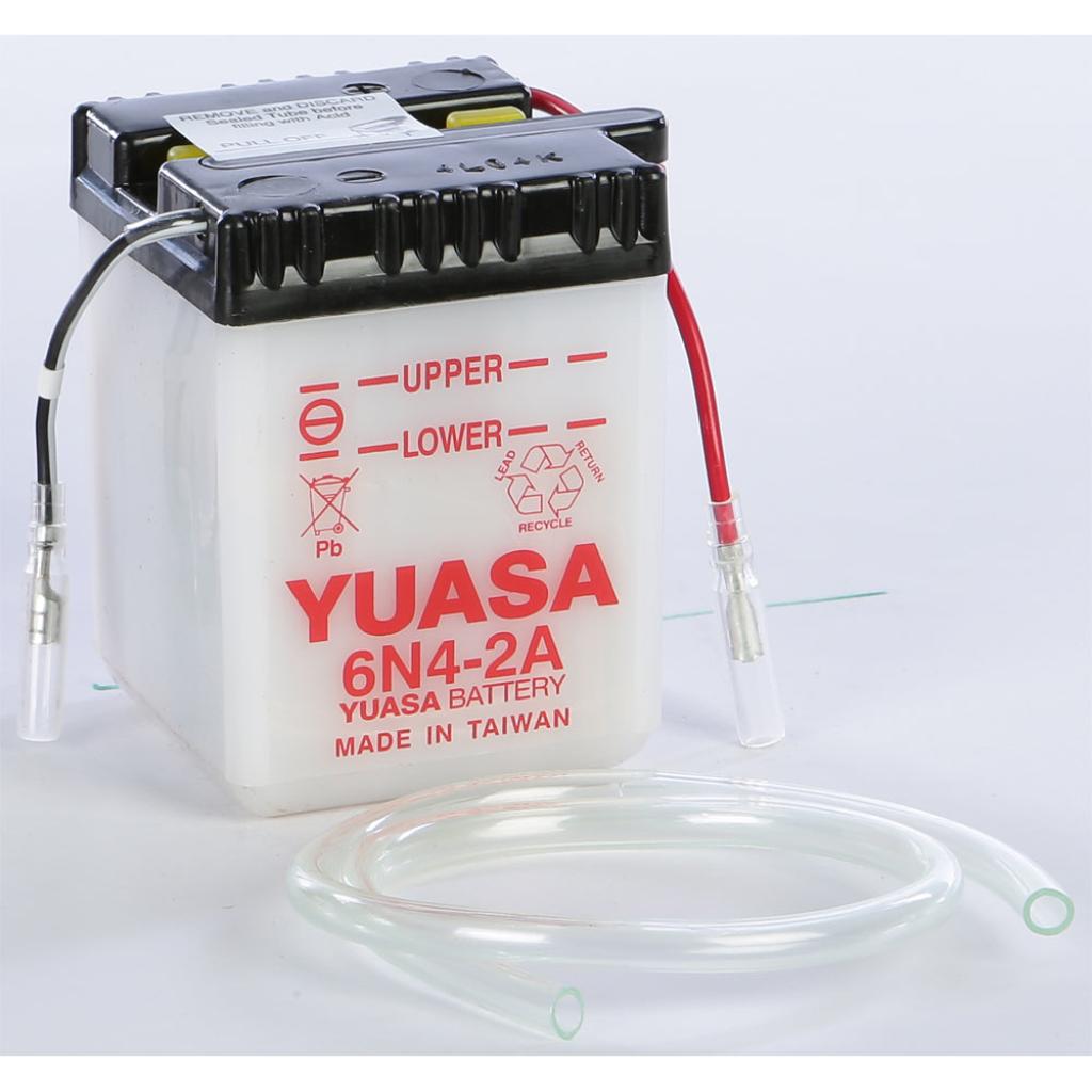 Yuasa Battery 6N4 2A Conventional - MojoMotoSport.com