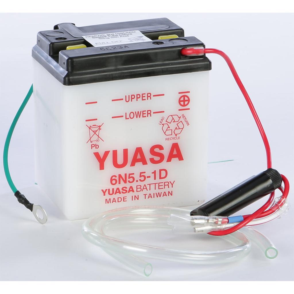 Yuasa Battery 6n5.5 1d Conventional - MojoMotoSport.com