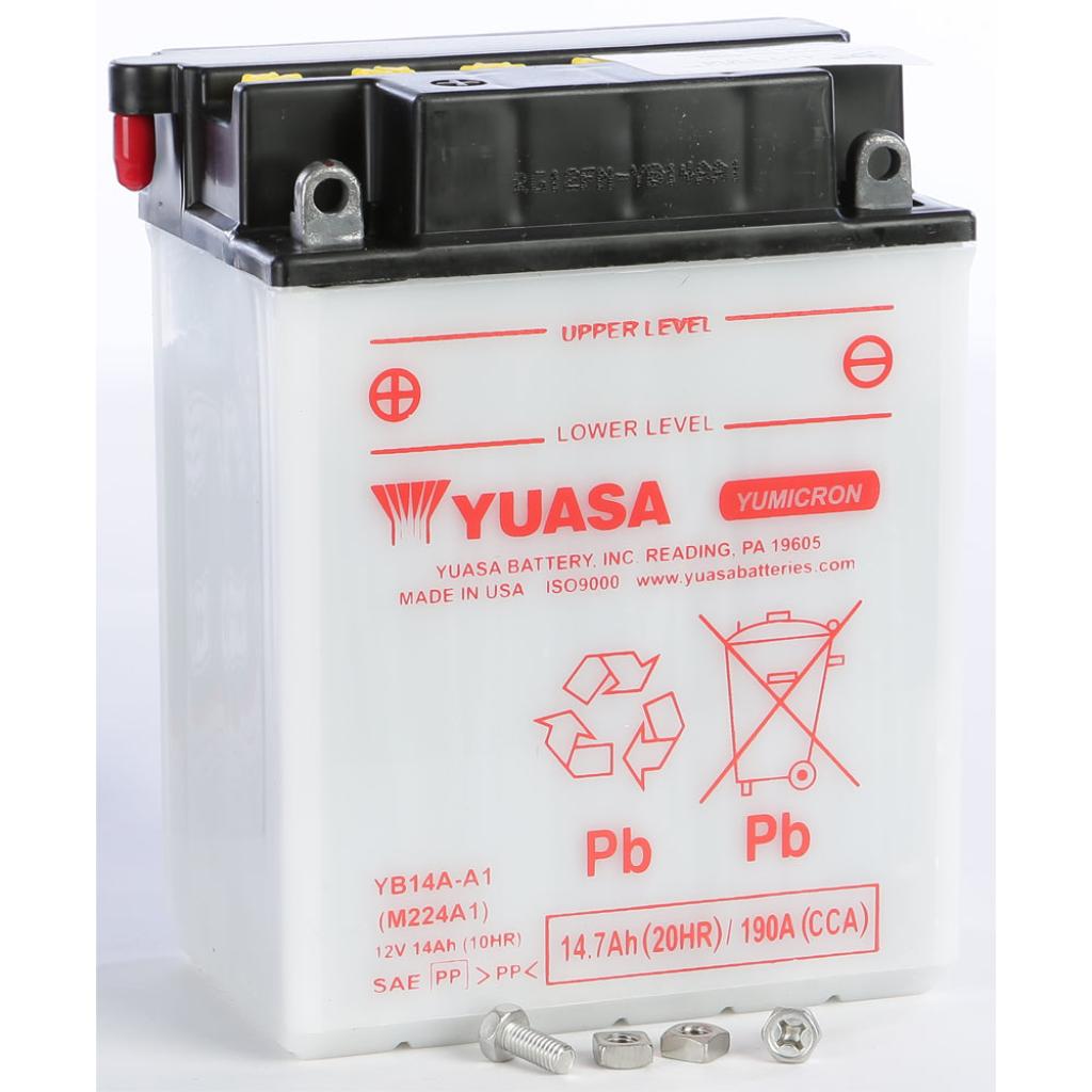 Yuasa Battery Yb14a A1 Conventional - MojoMotoSport.com