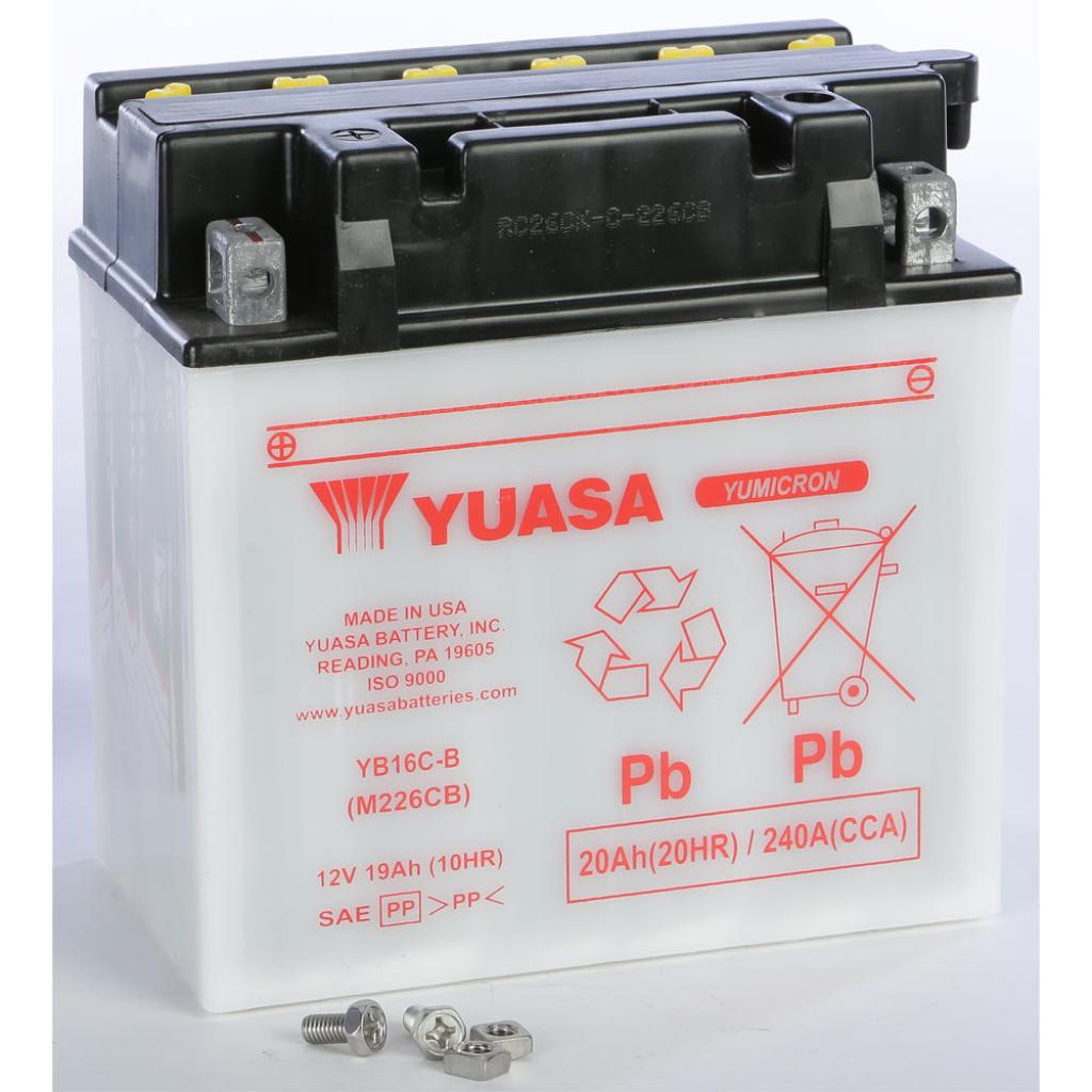 Yuasa Battery Yb16c B Conventional - MojoMotoSport.com