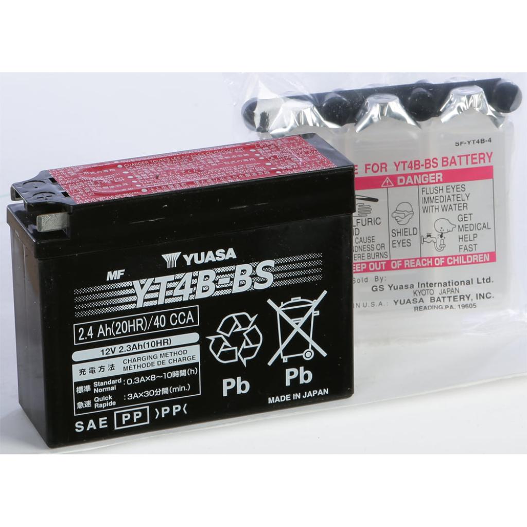 Yuasa Battery Yt4b Bs Maintenance Free - MojoMotoSport.com