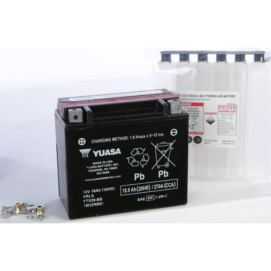 Yuasa Battery Ytx20 Bs Maintenance Free - MojoMotoSport.com
