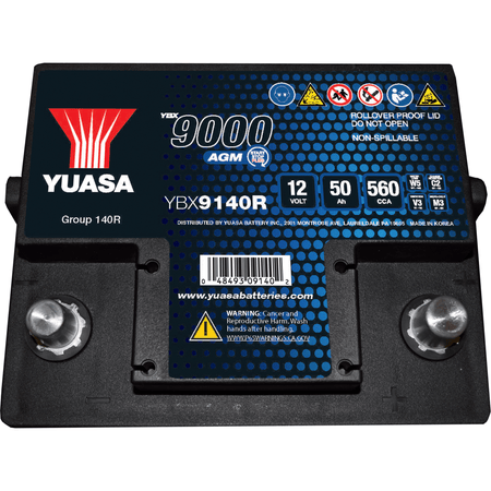 Yuasa YBX9140r Agm Spill Proof - MojoMotoSport.com