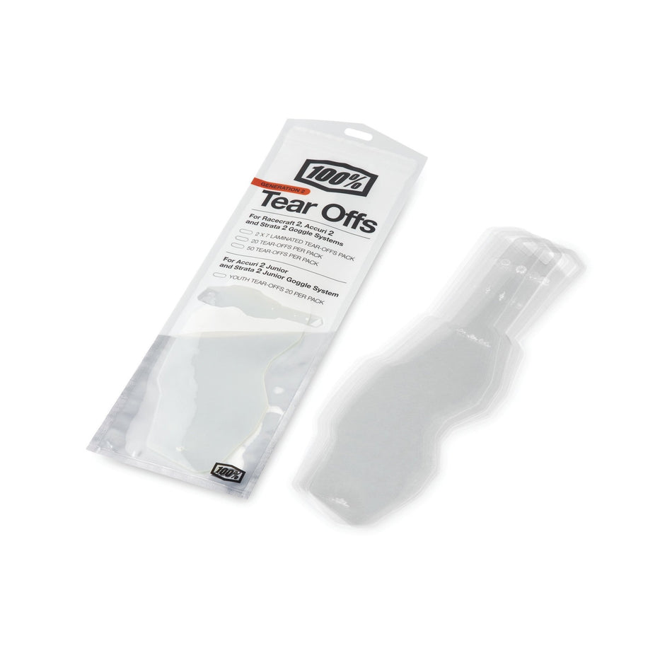 100% Gen 2 RC2/AC2/ST2 Tear - Offs - MojoMotoSport.com
