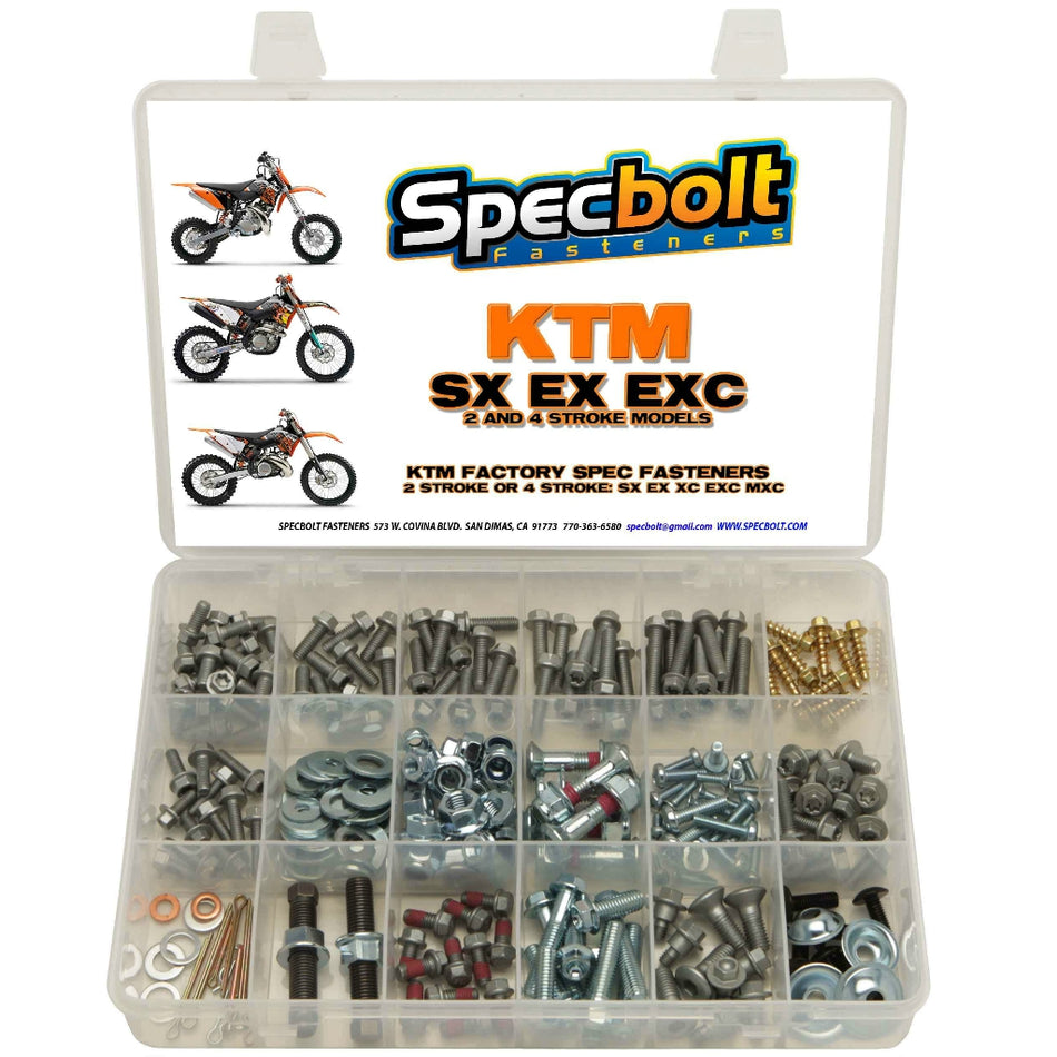 Specbolt - KTM 250pc 2/4 Stroke Bolt Kit KTM-250