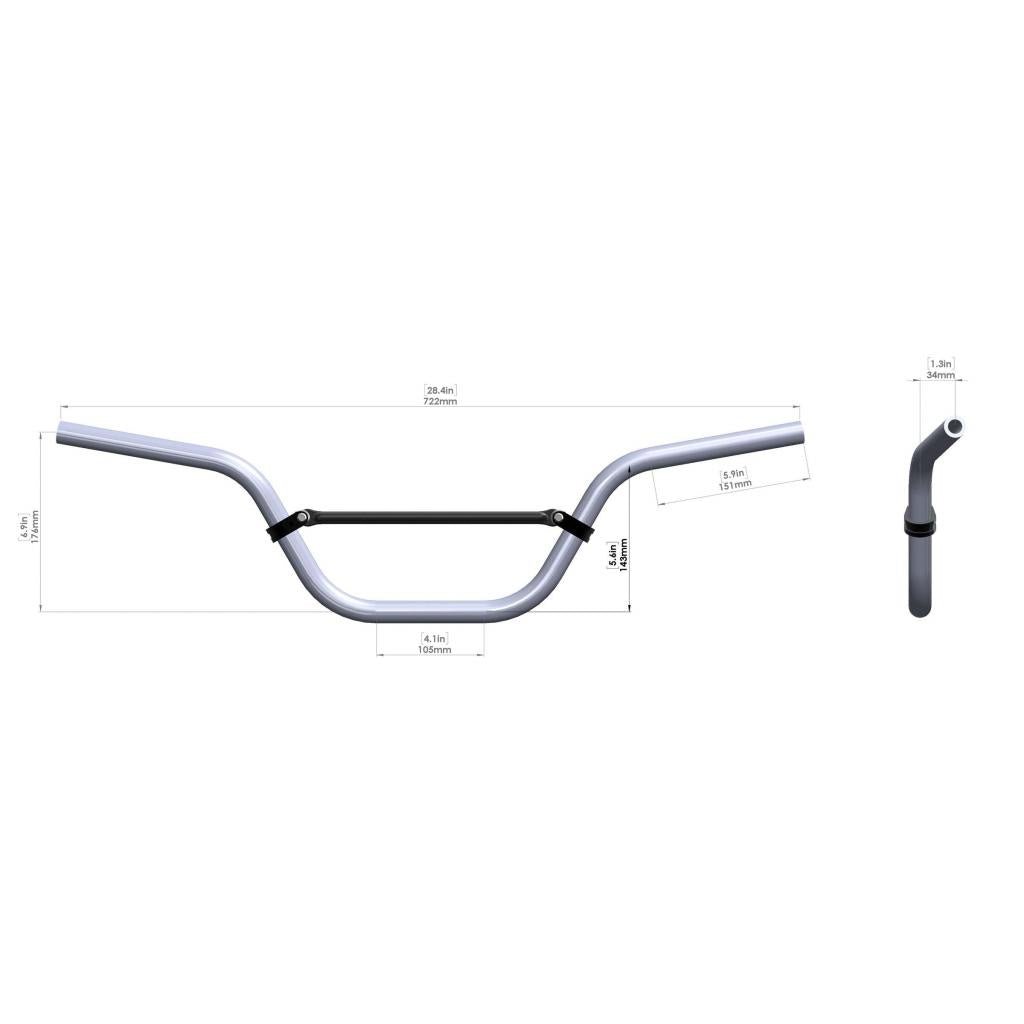 BBR Aluminum Handlebar | 520 - BBR - 1031 - MojoMotoSport.com