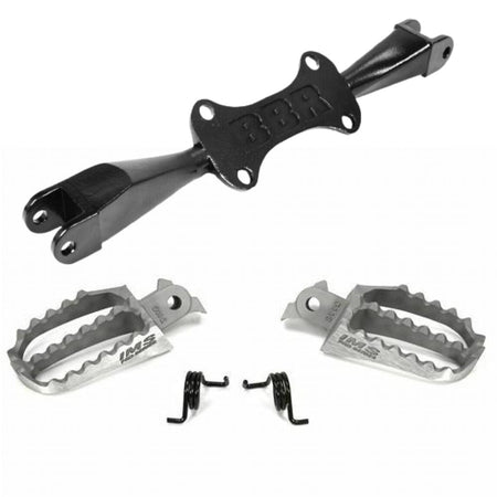 BBR Footpeg Bracket & IMS Series Pro Footpegs CRF50F KLX110 - MojoMotoSport.com