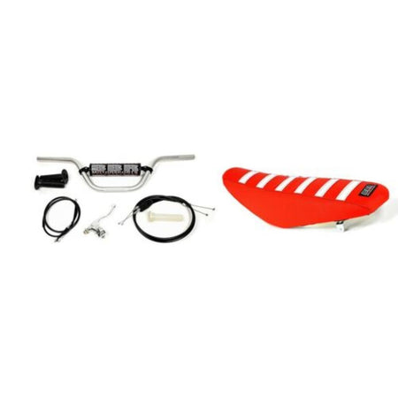 BBR Handlebar Riser/Tall Seat Combo Honda CRF110 (2019+) - MojoMotoSport.com