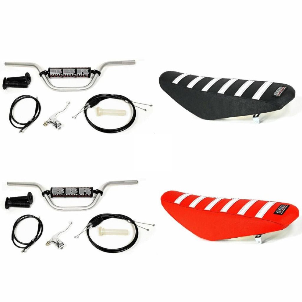 BBR Handlebar Riser/Tall Seat Combo Honda CRF110 (2019+) - MojoMotoSport.com