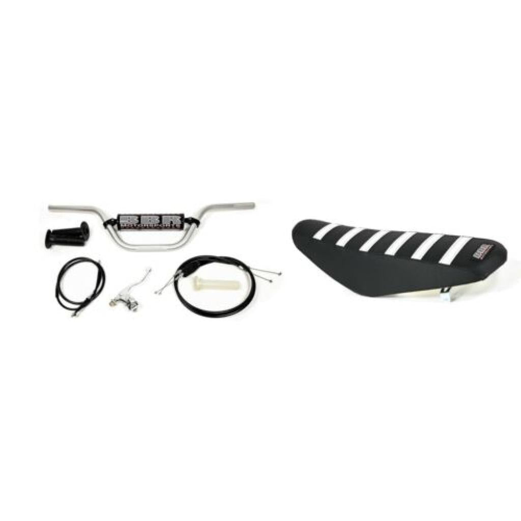 BBR Handlebar Riser/Tall Seat Combo Honda CRF110 (2019+) - MojoMotoSport.com