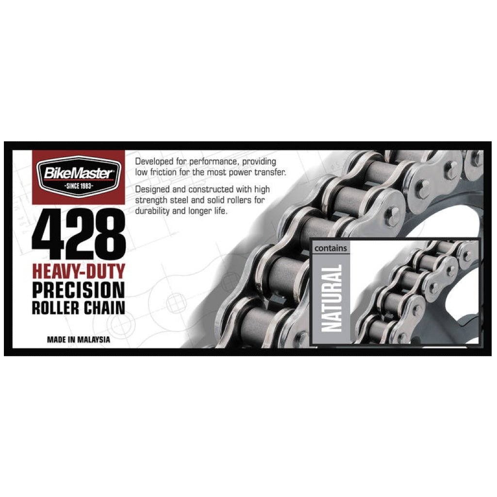 BikeMaster - 428 Heavy - Duty Precision Roller Chain - MojoMotoSport.com