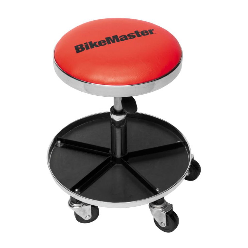 BikeMaster® Ultimate Shop Stool with Tool Caddy - MojoMotoSport.com