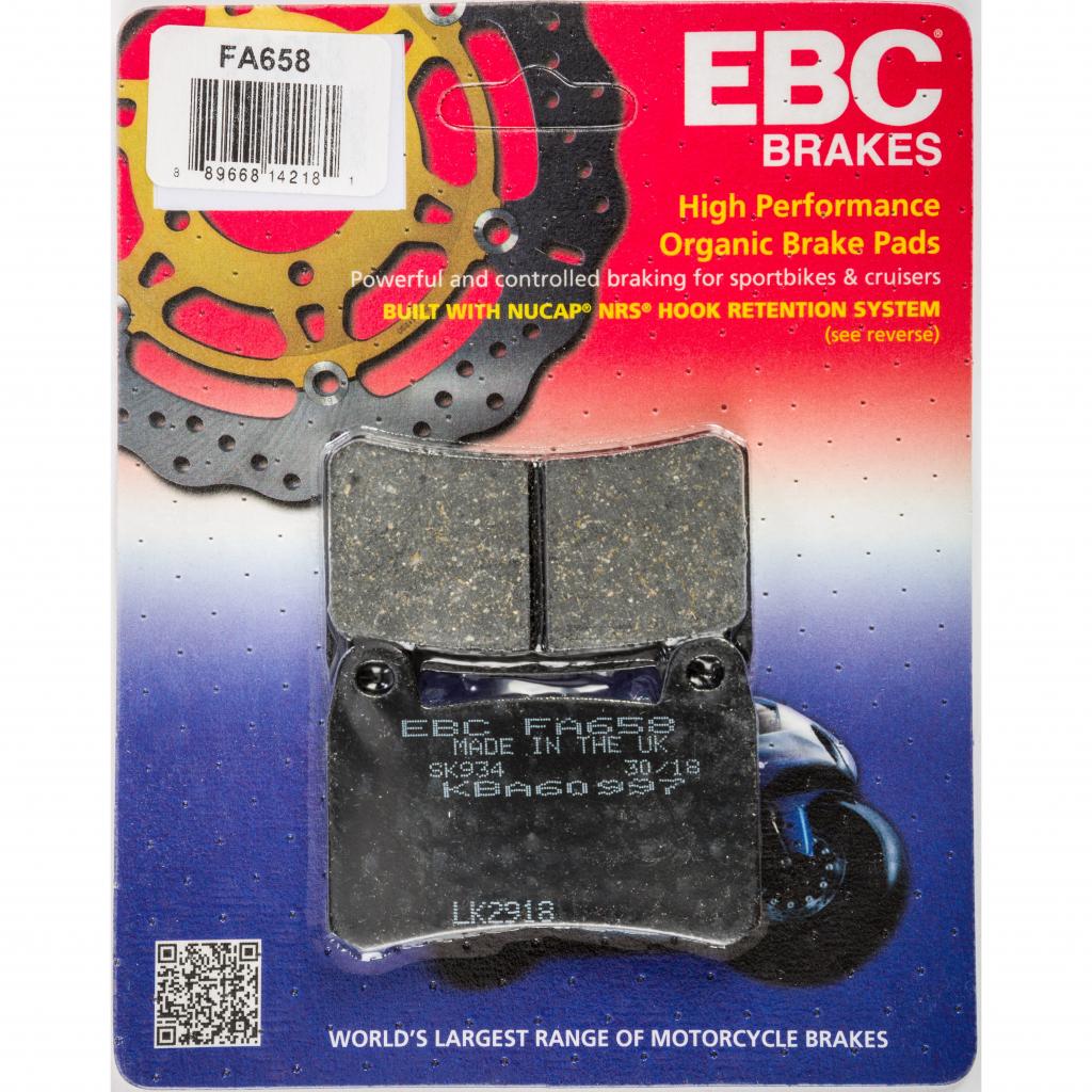 EBC Organic Brake Pads | FA658 - MojoMotoSport.com