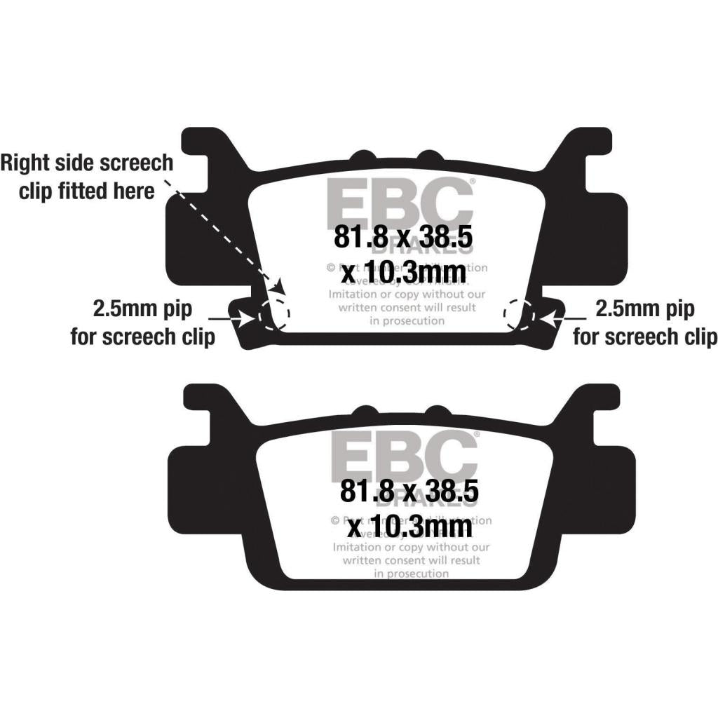 EBC Standard Brake Pads | FA7034SV - MojoMotoSport.com