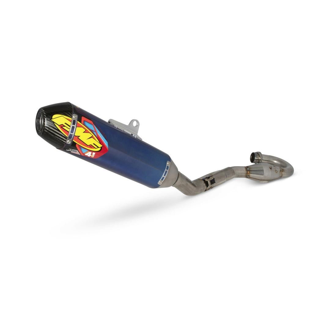 FMF Anodized Blue Ti Factory 4.1 Exhaust System '22 Honda CRF250R | 041613 - MojoMotoSport.com