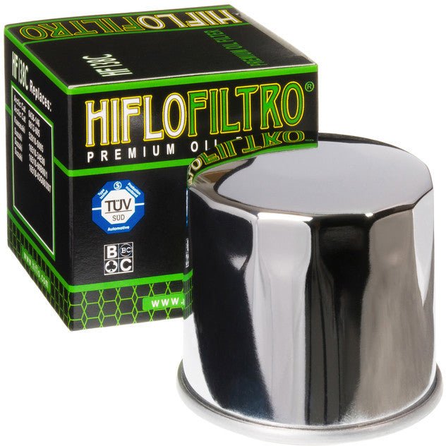 Hiflo Oil Filter Chrome | HF138C - MojoMotoSport.com