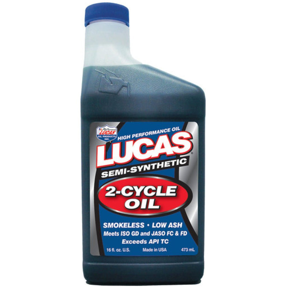 Lucas Oil - Semi Synthetic 2 - Cycle Oil - MojoMotoSport.com