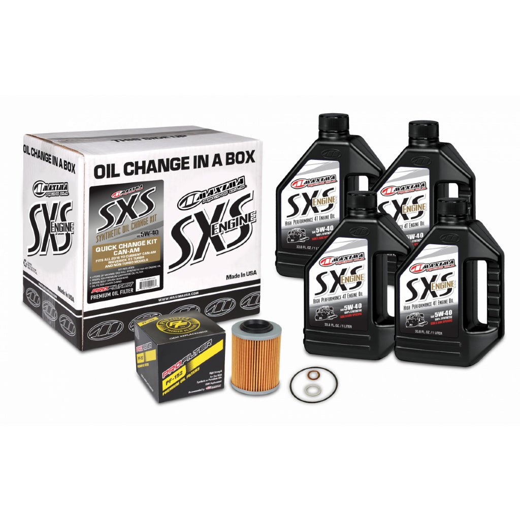 Maxima Quick Change Kit CAN - AM 5W40 FULL - SYN Maverick X3 - MojoMotoSport.com