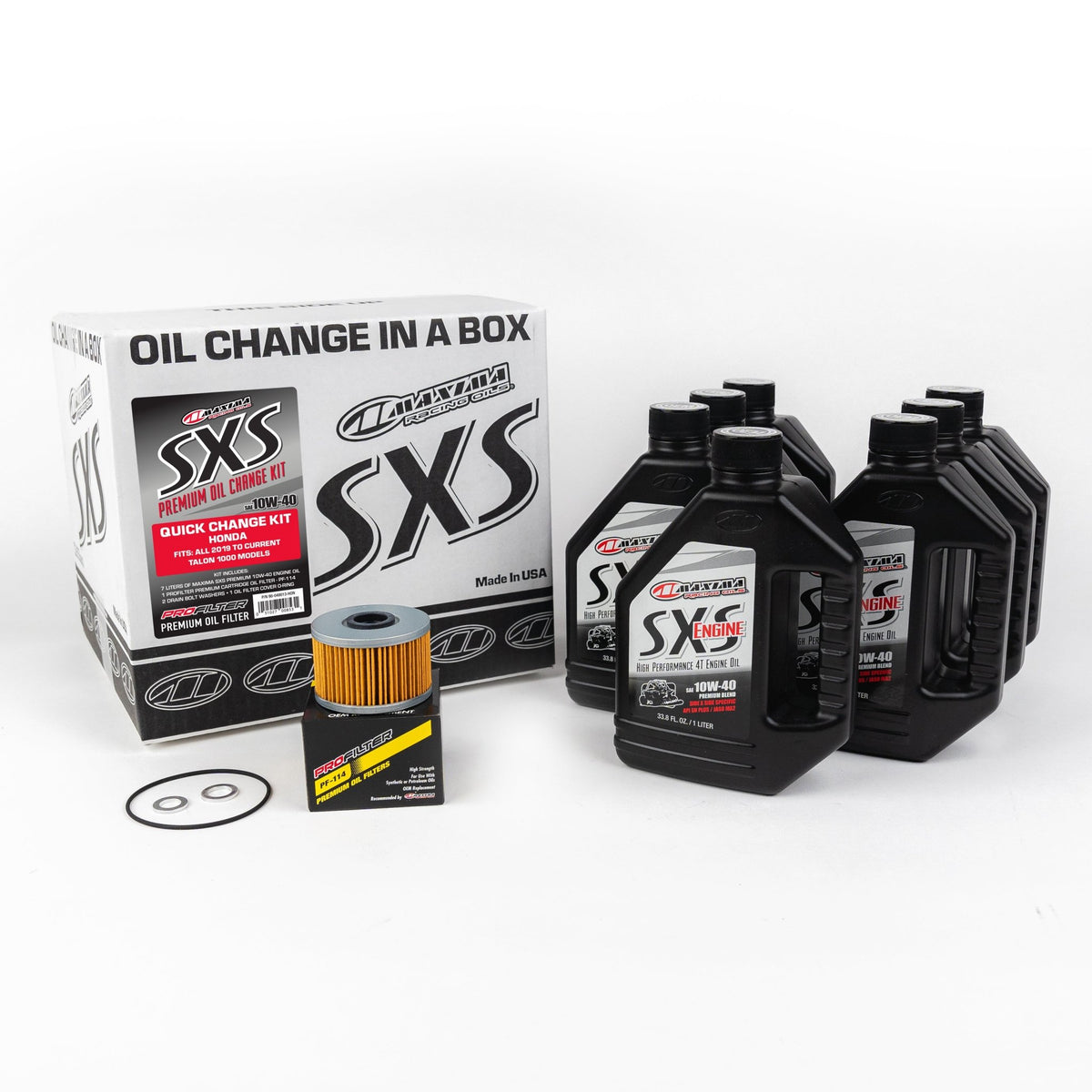 Maxima SXS Quick Change Kit 10w40 With Oil Filter Honda Talon - MojoMotoSport.com