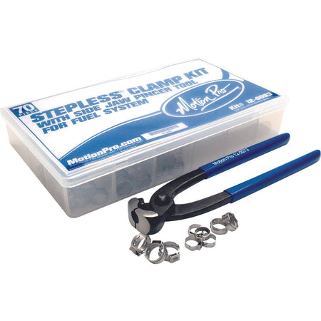 Motion Pro 80 - Piece Stepless Clamp Fuel Line Fittings Kit with Pincer Tool - MojoMotoSport.com