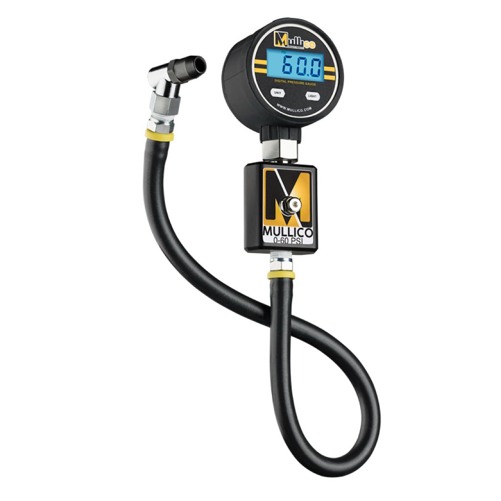 Mullico Professional Digital Tire Pressure Gauge Bundle w/ Magnetic Holder - MojoMotoSport.com