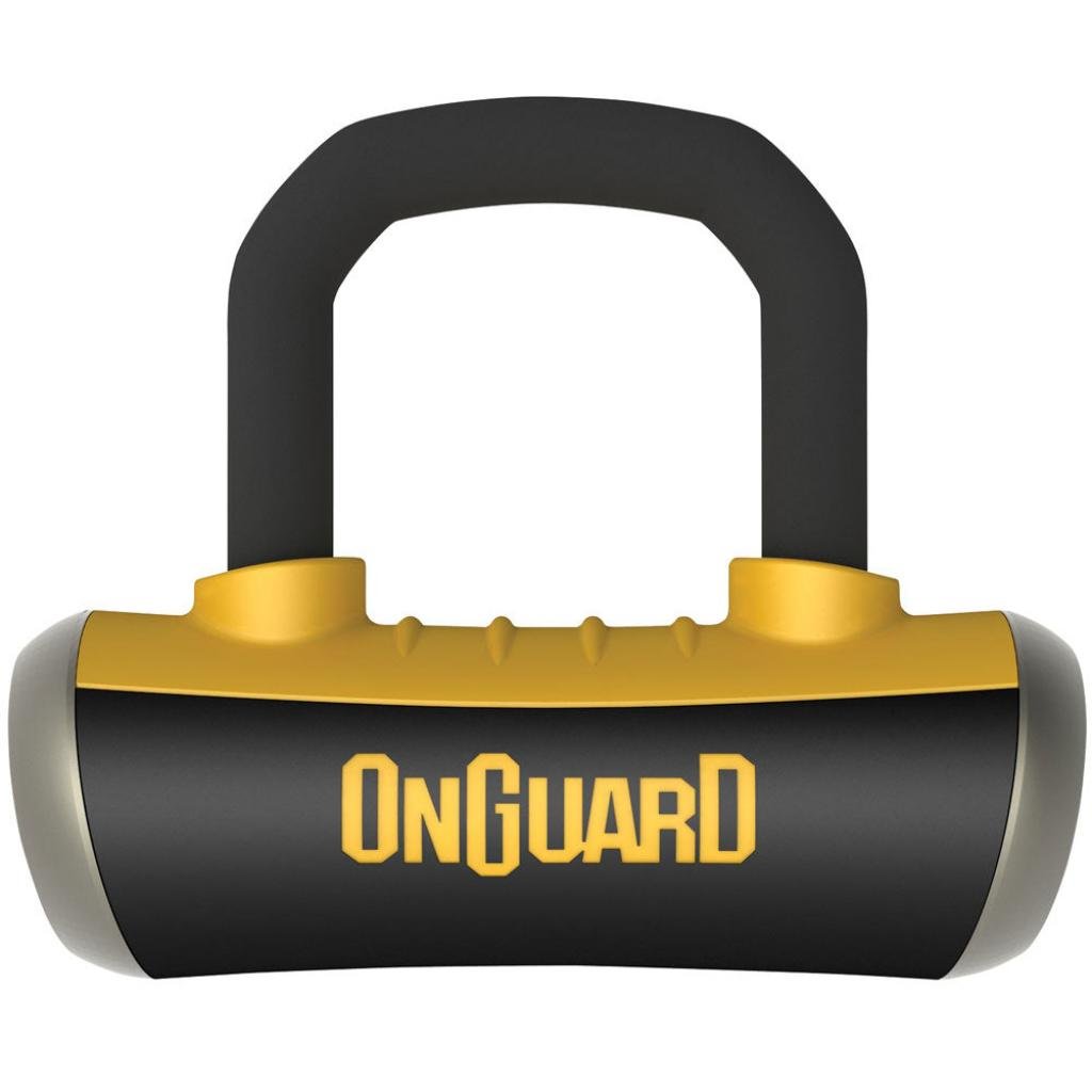 OnGuard Boxer Disc Lock w/ Disc Reminder Black/Yellow | 8046 - MojoMotoSport.com