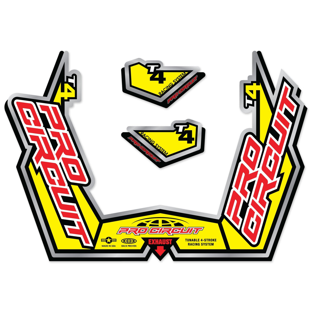 Pro Circuit Muffler Sticker Kit | DC09T4GP - MojoMotoSport.com