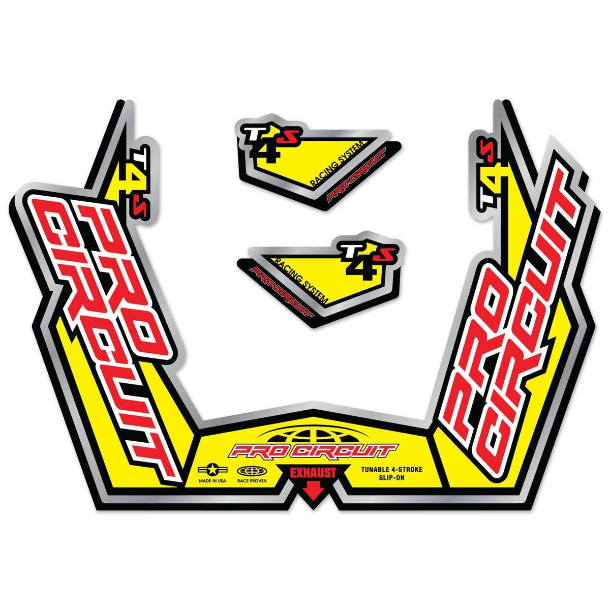 Pro Circuit Muffler Sticker Kit | DC09T4S - MojoMotoSport.com