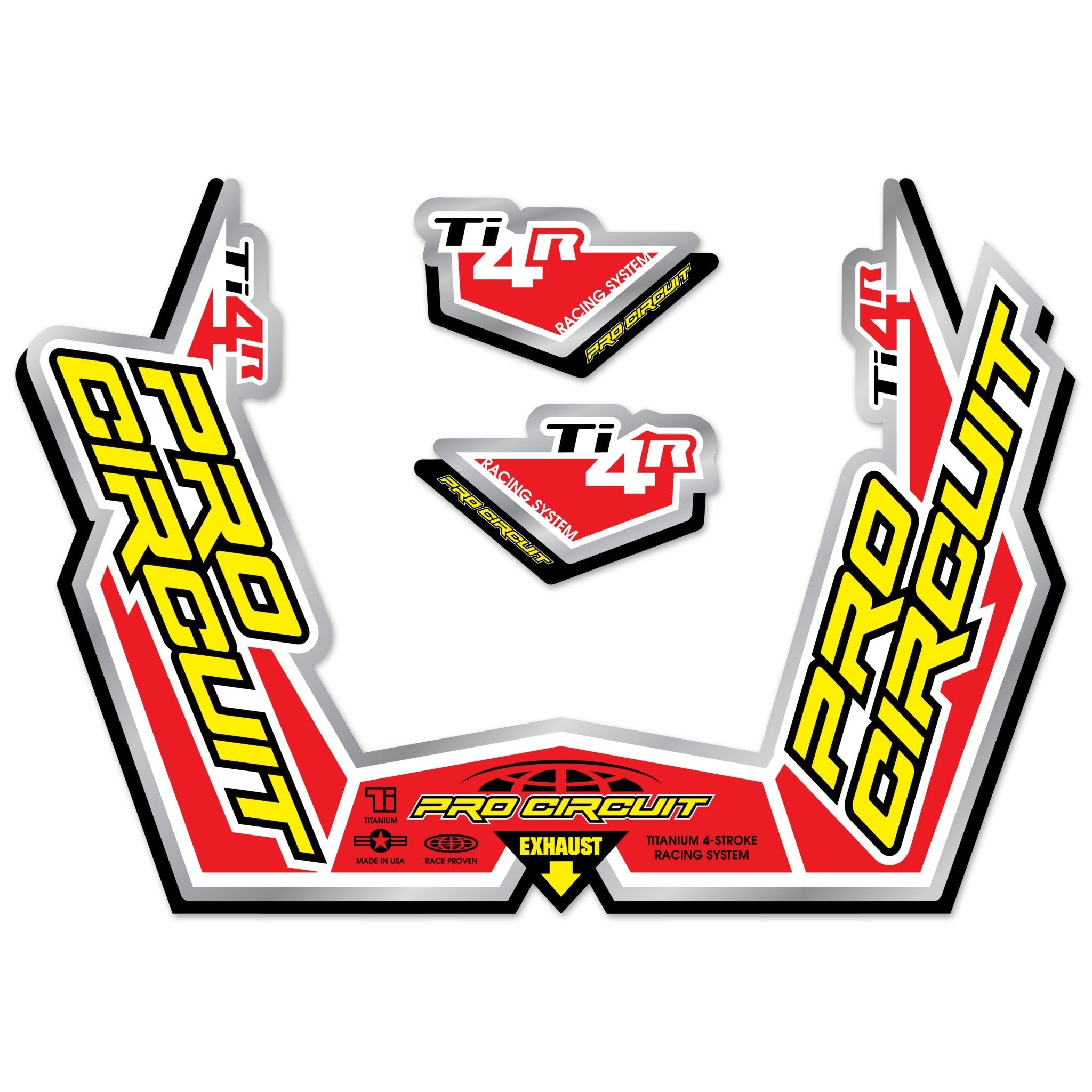 Pro Circuit Muffler Sticker Kit | DC09TI4R - MojoMotoSport.com