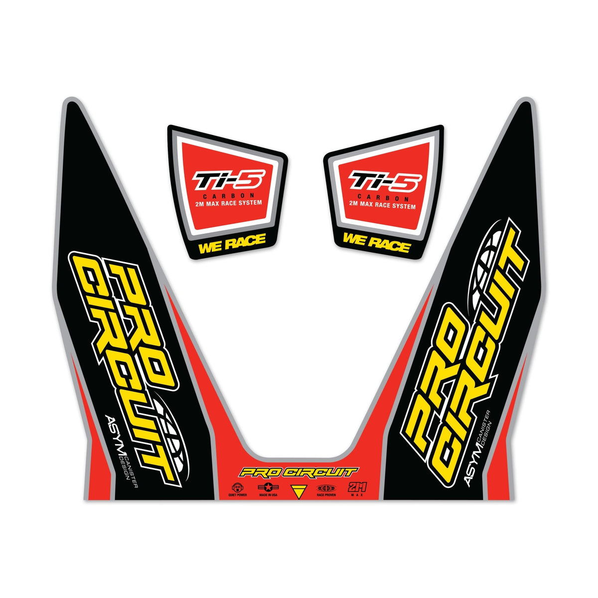 Pro Circuit Muffler Sticker Kit | DC12TI5 - MojoMotoSport.com