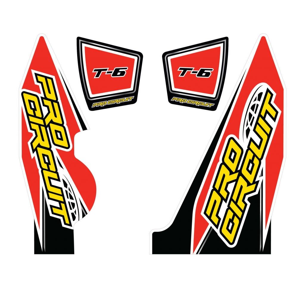Pro Circuit Muffler Sticker Kit | DC14T6 - YZ250F - MojoMotoSport.com