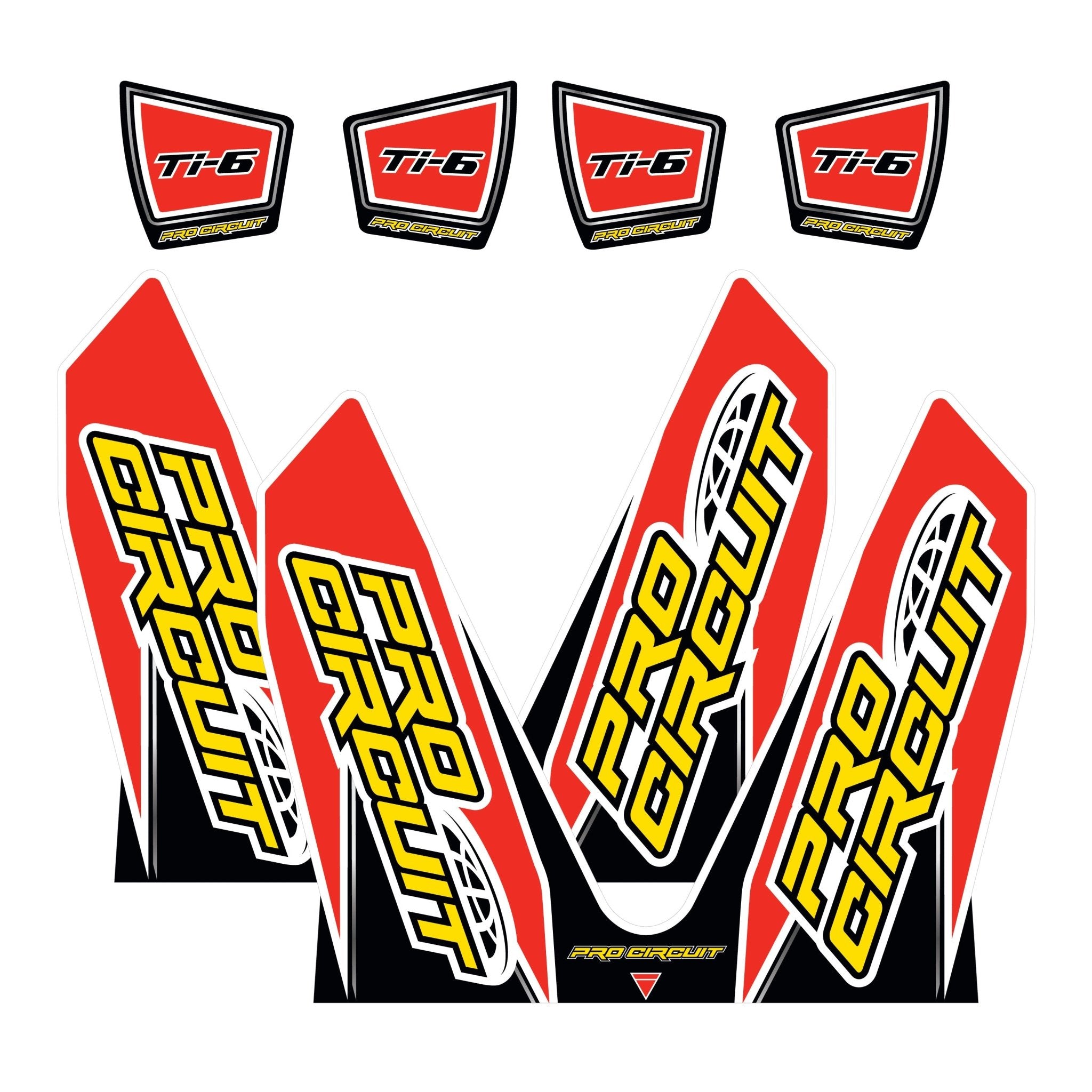 Pro Circuit Muffler Sticker Kit | DC14TI6 - CRF - MojoMotoSport.com