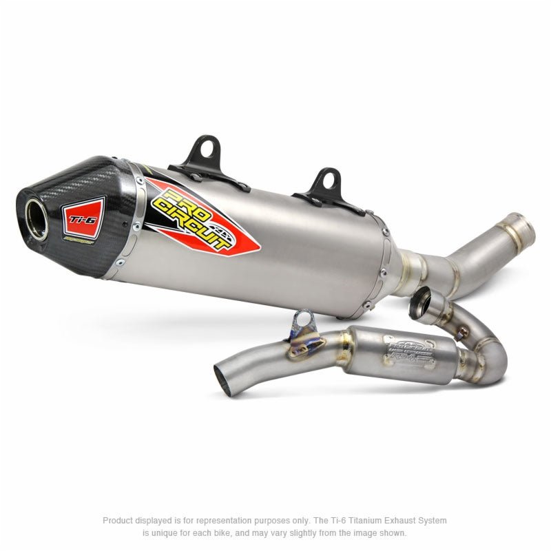 Pro Circuit Ti - 6 Exhaust System 2017 - 18 KTM 450 SX/XC | 0351745F - MojoMotoSport.com