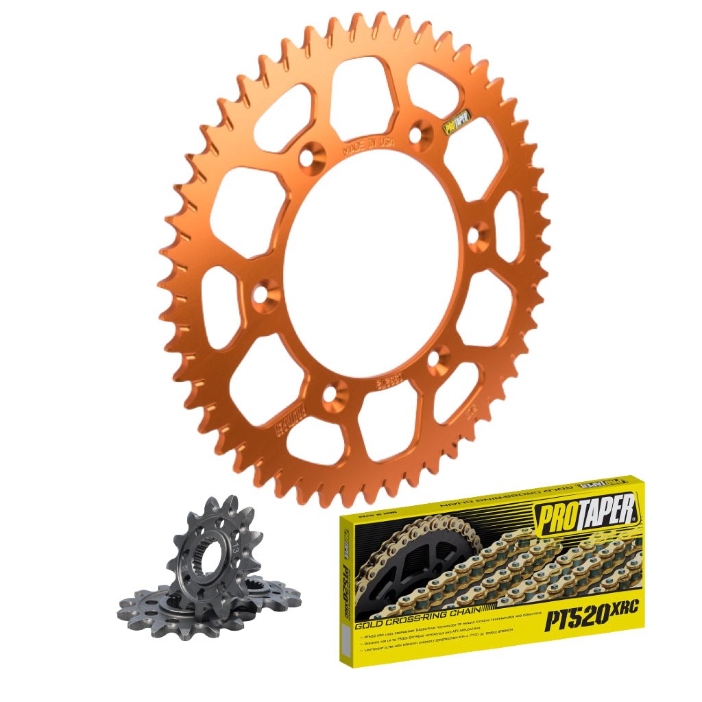 ProTaper Gold Series Chain & Sprocket Kit KTM/Husqvarna/GasGas 125 - 501 - MojoMotoSport.com