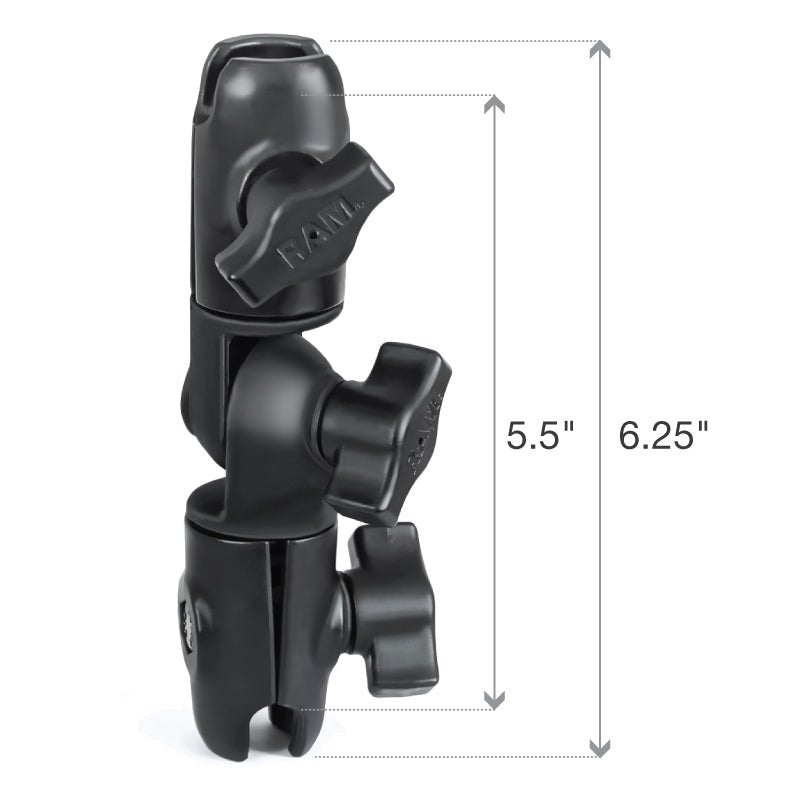 Ram Composite Double Socket Swivel & Ratchet Arm | RAP - B - 200 - 2U - MojoMotoSport.com