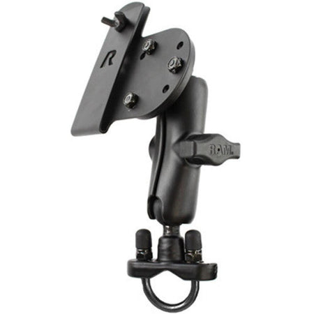 Ram Handlebar U - Bolt Double Ball Mount w/ Gun Holster Clip | RAM - B - 149Z - GUN1 - MojoMotoSport.com