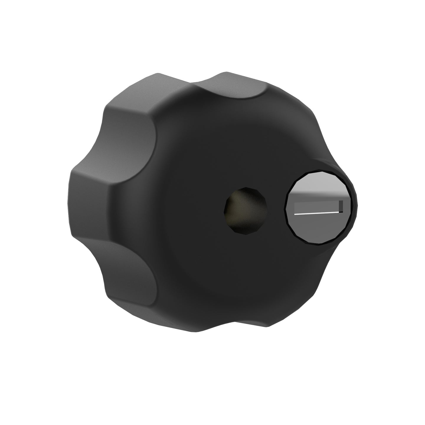 Ram Key Lock Knob with Brass Insert for B Size Socket Arms | RAM - KNOB3LU - MojoMotoSport.com