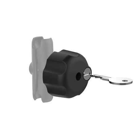 Ram Key Lock Knob with Brass Insert for B Size Socket Arms | RAM - KNOB3LU - MojoMotoSport.com
